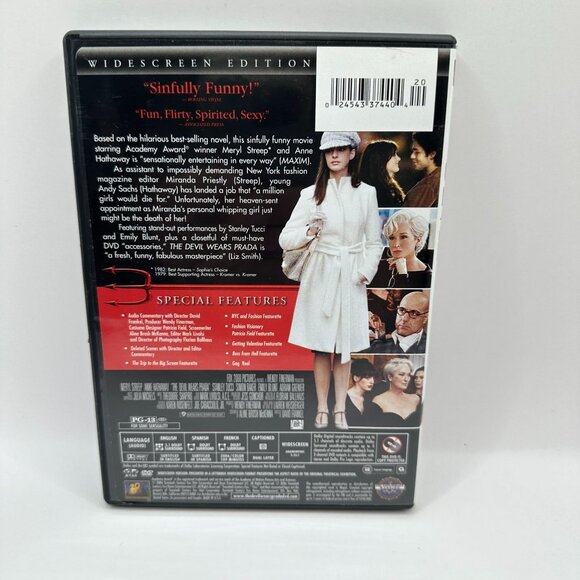 The Devil Wears Prada Widescreen Edition DVD Meryl Streep Anne Hathaway Fox - Picture 7 of 7